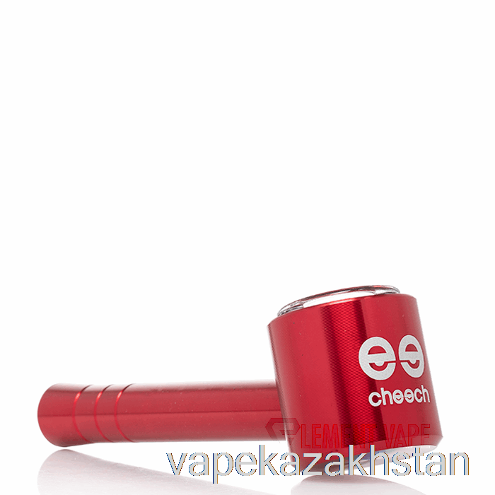 Vape Smoke Cheech Metal Encased Sherlock Hand Pipe Red